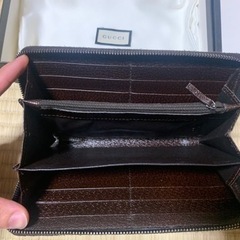 未使用に近い 箱付きGUCCI グッチ GGキャンバス 財布 長財布