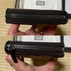 未使用に近い 箱付きGUCCI グッチ GGキャンバス 財布 長財布