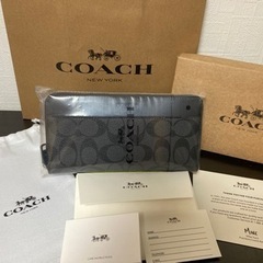 【ネット決済】コーチ　財布　未使用シグネチャーブラック　
