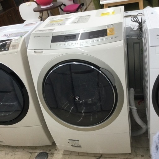 ☆12/24【✨ハイブリッド乾燥でふんわり✨】 定価137,000円 SHARP/シャープ 10/6kg ドラム式洗濯乾燥機 ES-ZP1 2017年製