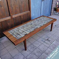 HASLEV(ハスレヴ)社より北欧デンマーク王室御用達のロイヤル・コペンハーゲン、TENERA（テネラ）シリーズのタイルを使用した、ローズウッド コーヒーテーブルです♪稀少ヴィンテージBL324