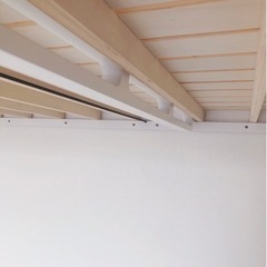 【美品/販売金額¥89000/耐荷重700kg/ハンガーフック付き】 H180cm ホワイトロフトベット 