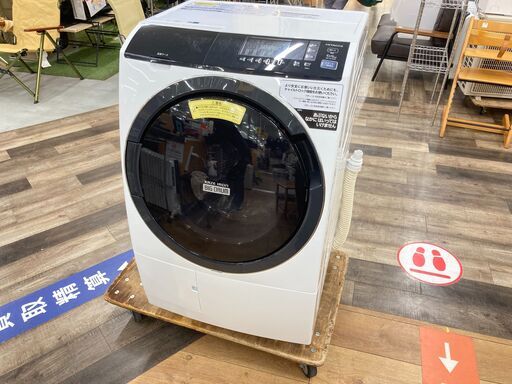 日立 10.0kg 2020年製 ドラム式洗濯乾燥機 BD-SG100EL