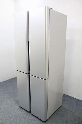 展示未使用品 アクア 4ドア冷凍冷蔵庫 420Ｌ 自動製氷 AQR-TZ42K(S)サテンシルバー 2021年製 AQUA  家電 店頭引取歓迎 R4858)