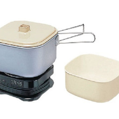 小型電気鍋　一人用卓上鍋　防災　国内・海外両用