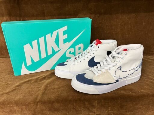 NIKE/ SB ZOOM BLAZER MID EDGE /Cl3833 100 /UK6/【モノマニア朝日店】【引き取り限定】