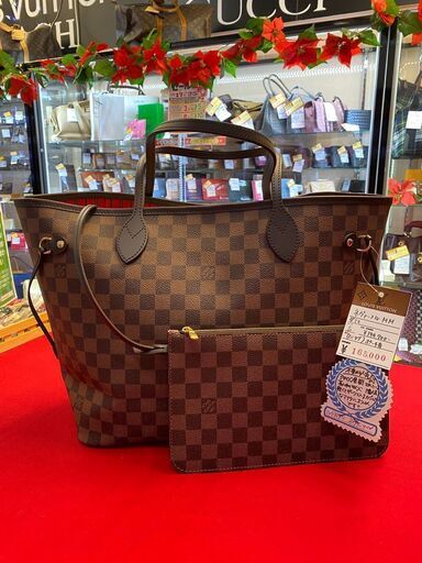 LOUIS VUITTON ルイヴィトン　ネヴァーフルトートMM　ダミエライン【モノマニア朝日店】【引き取り限定】