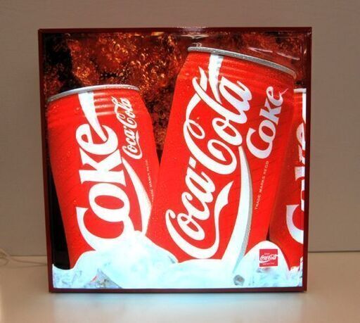 Coca-Cola 電飾看板 電光 Coke 立体 幅：約45㎝ コカ・コーラ