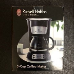 取引終了　『新品　未使用』ラッセルホブス 5カップコーヒーメーカ...