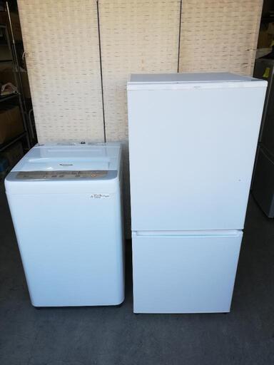 【配送・設置無料】⭐アクア冷蔵庫168L＋パナソニック洗濯機５kg⭐JWJ59の画像