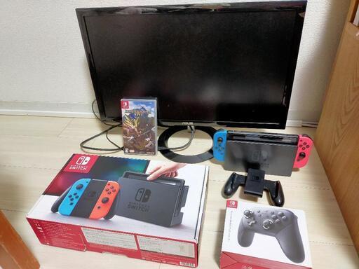 SWITCH本体　モンハン　モニター　proコン