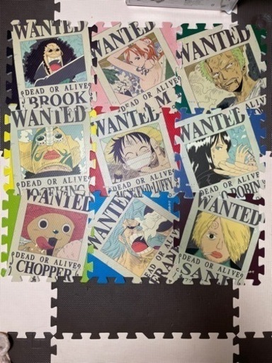アニメワンピース One Piece Evaパズルマット 海賊旗 9枚セット こと 蒲田のおもちゃの中古あげます 譲ります ジモティーで不用品の処分