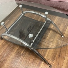 ニトリ　ローテーブル　ガラステーブル