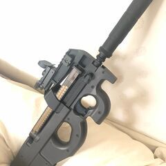 ★東京マルイ P90サイレンサー　ドットサイト＆300発多弾マガ...