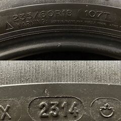 MICHELIN X-ICE XI2 235/60R18 18インチ スタッドレス 4本 バリ溝 レクサスNX/レクサスRX CR-V audi/Q5等　(TD688)クレジットカード QRコード決済可能