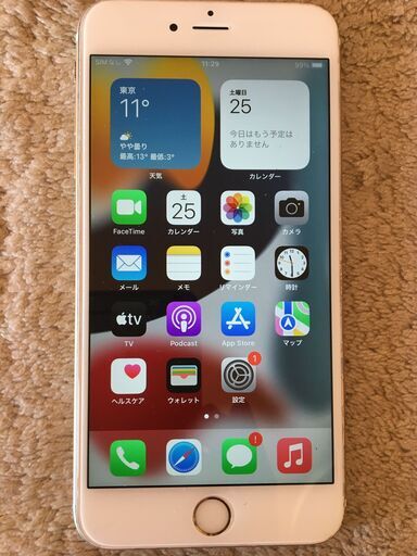 iphone6s plus １６GB gold SIMフリー　美品　バッテリー９５%