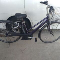 電動自転車 ブリジストン アシスタ 27インチ 3速 LEDライト　紫 