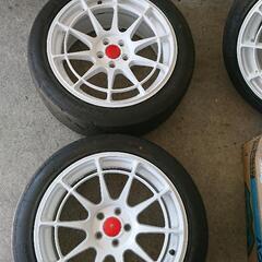 エンケイ風？スパイダーホイール！ハイグリップタイヤ付き！