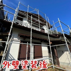 福岡県直方市にて住宅外壁塗装工事