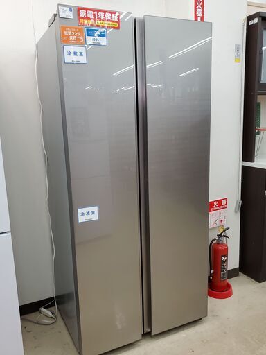 AQUA　2ドア冷蔵庫　AQR-SBS5F　2018年製　449L【トレファク上福岡】