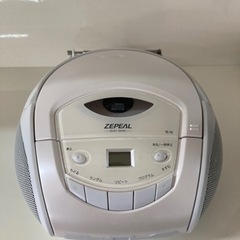 ZEPEAL ポータブルCDラジオ 「ワイドFM対応」　リサイク...