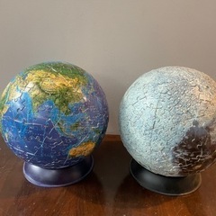 【ネット決済】3Dパズル(球体パズル) 地球と月セットで