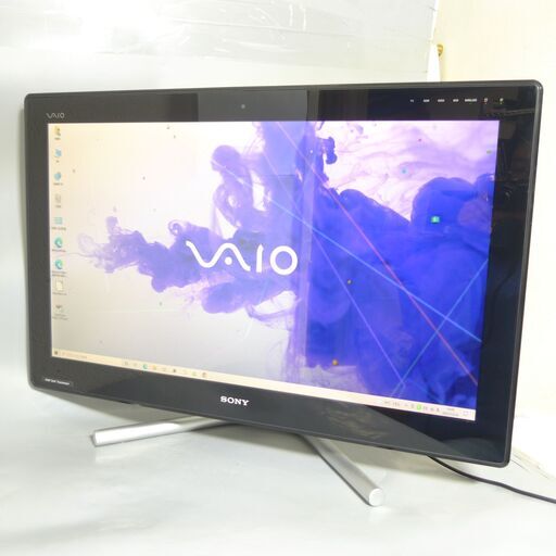 超大容量HDD-2TB テレビ機能 一体型パソコン 24型ワイド SONY VPCL237FJ 中古美品 Core i5 4GB Blu-ray 無線 Bluetooth Win10 Office