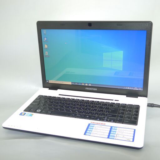 高速SSD 中古美品 ホワイト ノートパソコン 15.6型 FRONTIER フロンティア FRNP707 Core i7 4GB DVDマルチ 無線 Wi-Fi Windows10 Office