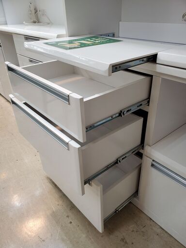 レンジボード レンジ台付 ホワイト【トレファク上福岡】