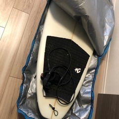 値下げ【サーフボード】ケース、リーシュ、フィン付き！破格！