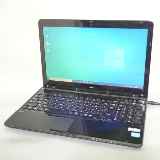 新品爆速SSD 黒 ノートパソコン 中古美品 15.6型 NEC PC-LS350MSB 第3世代 Core i3 4GB Blu-ray 無線 Wi-Fi カメラ Windows10 Office