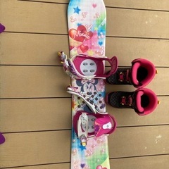 子供用　スノーボード板　ブーツ　22センチ