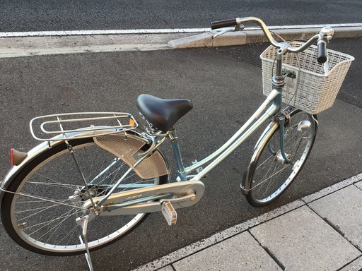 水色ブリヂストン ジョブナ中古自転車整備済み 高品質 