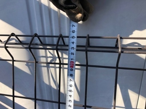 メッシュフェンス黒 2m×75cm 10枚 訳あり