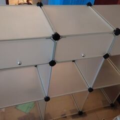 【ネット決済】組み立て式 樹脂製収納ボックス 棚 ラック