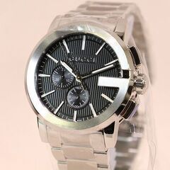 【苫小牧バナナ】展示品 GUCCI/グッチ Gクロノ YA101204 クロノグラフ 101.2 メンズ クオーツ腕時計 黒文字盤/メタルブレス/44mm幅 付属あり 苫小牧バナナ】展示品 GUCCI/グッチ Gクロノ YA101204 クロノグラフ