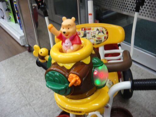 93 idea ディズニー くまのプーさん 幼児用 ポップアップカーゴ三輪車