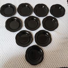 黒い小皿  １０枚