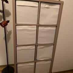 IKEA 収納棚　白ケース付き