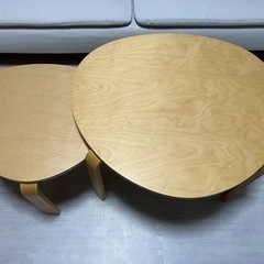 【ネット決済】IKEA サイドテーブル　スヴァルスタ　小と大