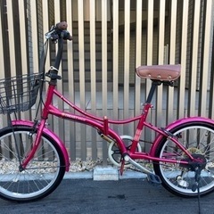 美品)SMART変速折りたたみ自転車(お決まり)