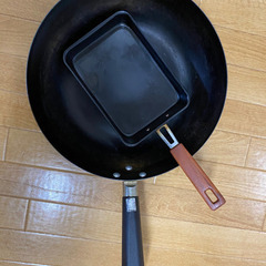 鉄のフライパンと卵焼き器