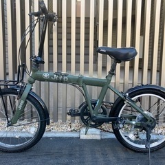お決まり(美品)JEEPーJE206g変速折りたたみ自転車