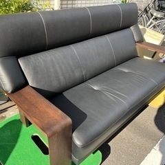 カリモク、Chitano / チターノ　ダンテ　3人掛けソファ　革張り　