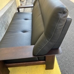 カリモク、Chitano / チターノ　ダンテ　3人掛けソファ　革張り　
