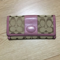 coach コーチ　長財布　ピンク