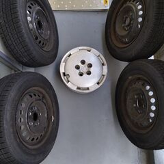 スタッドレスタイヤ 195/65R15 ナンカン AW-1 2020年38週 ホイール付き