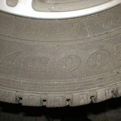 中古　アルミホイール付きグッドイヤースタッドレスタイヤ　ICE　NABI　４本セット　165R13 8P.R　