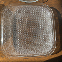 【ネット決済】正方形ガラス皿