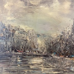 絵画 ノートルダム寺院うら